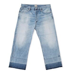 Citizens of Humanity Premium Vintage Cora Crop Relaxed Undone Hem Jeans Size 30
